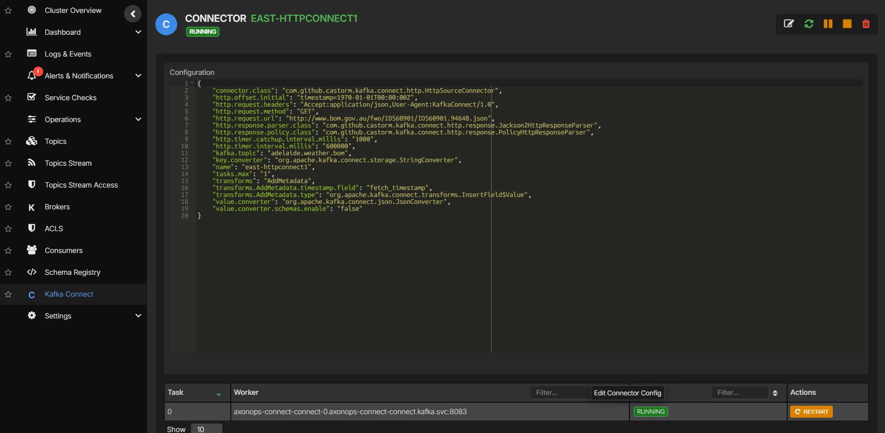 AxonOps Kafka Connect